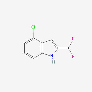 1H-Indole, 4-chloro-2-(difluoromethyl)-