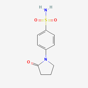 molecular formula C10H12N2O3S B1295997 4-(2-氧代吡咯烷-1-基)苯磺酰胺 CAS No. 36090-27-4