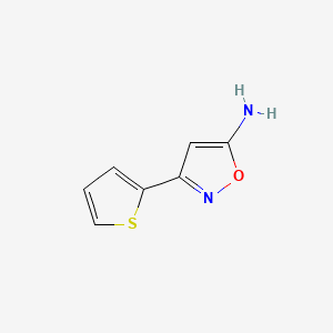 molecular formula C7H6N2OS B1295998 3-(噻吩-2-基)异噁唑-5-胺 CAS No. 35113-40-7