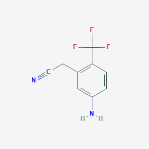 2-(5-Amino-2-(trifluoromethyl)phenyl)acetonitrile