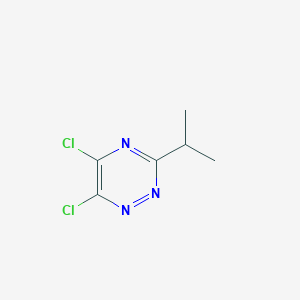 molecular formula C6H7Cl2N3 B12960006 5,6-Dichloro-3-isopropyl-1,2,4-triazine 