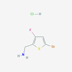 (5-Bromo-3-fluorothiophen-2-yl)methanamine hydrochloride