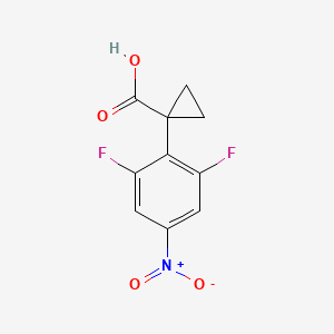 1-(2,6-Difluoro-4-nitrophenyl)cyclopropane-1-carboxylic acid