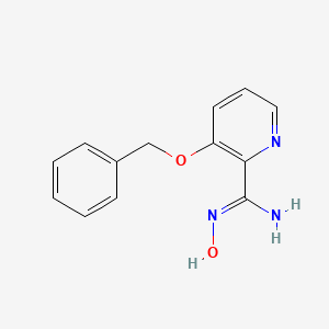 molecular formula C13H13N3O2 B12960056 3-(Benzyloxy)-N-hydroxypicolinimidamide 