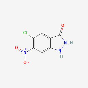 5-Chloro-6-nitro-1H-indazol-3(2H)-one