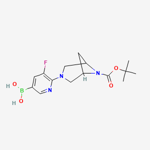 (6-(6-(tert-Butoxycarbonyl)-3,6-diazabicyclo[3.1.1]heptan-3-yl)-5-fluoropyridin-3-yl)boronic acid