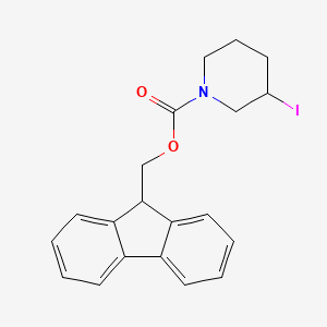 molecular formula C20H20INO2 B12960066 (9H-Fluoren-9-yl)methyl 3-iodopiperidine-1-carboxylate 