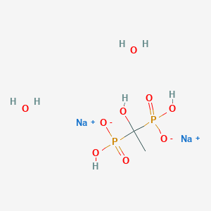 molecular formula C2H10Na2O9P2 B12960074 Sodium (1-hydroxyethane-1,1-diyl)bis(hydrogenphosphonate) dihydrate 