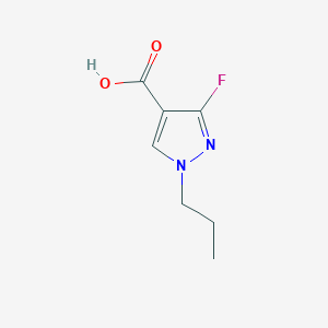 molecular formula C7H9FN2O2 B12960084 3-Fluoro-1-propyl-1H-pyrazole-4-carboxylic acid 