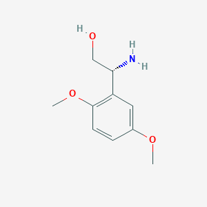 molecular formula C10H15NO3 B12960086 (R)-2-Amino-2-(2,5-dimethoxyphenyl)ethanol 