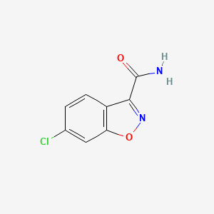 molecular formula C8H5ClN2O2 B12960088 6-Chlorobenzo[d]isoxazole-3-carboxamide 