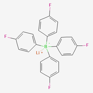 molecular formula C24H16BF4Li B12960102 Lithium tetrakis(p-fluorophenyl)borate CAS No. 68140-33-0