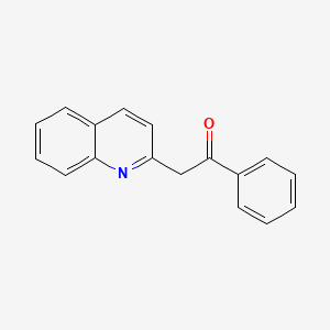 molecular formula C17H13NO B1296012 1-苯基-2-(喹啉-2-基)乙酮 CAS No. 1531-38-0