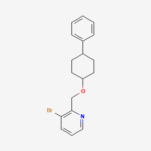 3-Bromo-2-[[(cis-4-phenylcyclohexyl)oxy]methyl]pyridine