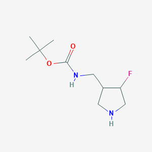 rel-tert-Butyl (((3R,4S)-4-fluoropyrrolidin-3-yl)methyl)carbamate