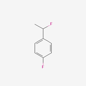 molecular formula C8H8F2 B12960162 1-Fluoro-4-(1-fluoroethyl)benzene 