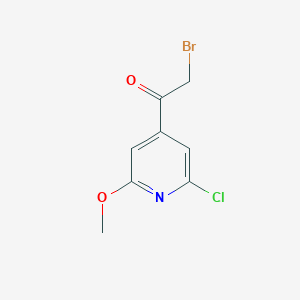 2-Bromo-1-(2-chloro-6-methoxypyridin-4-yl)ethan-1-one