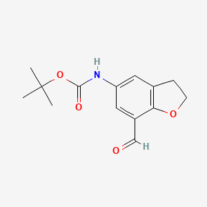 tert-Butyl (7-formyl-2,3-dihydrobenzofuran-5-yl)carbamate