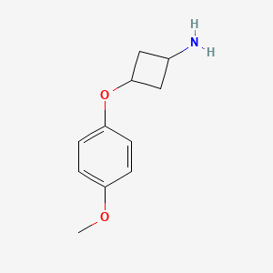 trans-3-(4-Methoxyphenoxy)cyclobutanamine