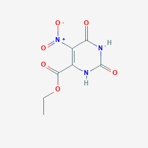 molecular formula C7H7N3O6 B1296023 Ethyl 5-nitro-2,6-dioxo-1,2,3,6-tetrahydropyrimidine-4-carboxylate CAS No. 52047-16-2
