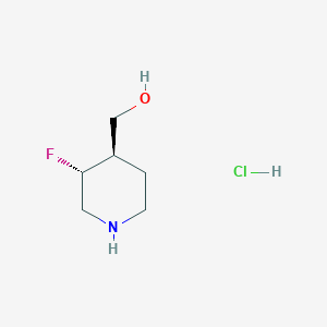 ((3R,4R)-3-Fluoropiperidin-4-yl)methanol hydrochloride