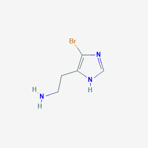 molecular formula C5H8BrN3 B12960293 Histamine, 5-bromo- 