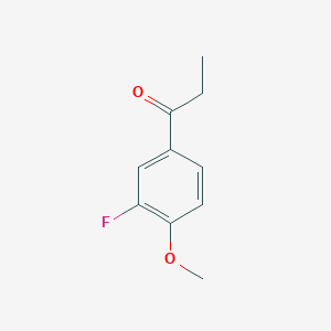 molecular formula C10H11FO2 B1296030 1-(3-フルオロ-4-メトキシフェニル)プロパン-1-オン CAS No. 586-22-1