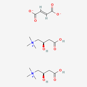 molecular formula C18H34N2O10 B12960300 (R)-3-Carboxy-2-hydroxy-N,N,N-trimethylpropan-1-aminium fumarate 