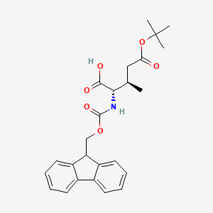 (2S,3R)-2-((((9H-Fluoren-9-yl)methoxy)carbonyl)amino)-5-(tert-butoxy)-3-methyl-5-oxopentanoic acid