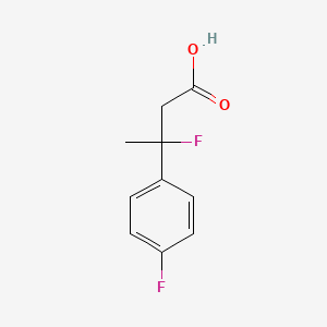 molecular formula C10H10F2O2 B12960413 3-Fluoro-3-(4-fluorophenyl)butanoic acid 