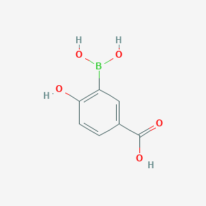 molecular formula C7H7BO5 B12960445 Benzoic acid, 3-borono-4-hydroxy- 