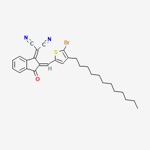 Propanedinitrile, 2-[2-[(5-bromo-4-dodecyl-2-thienyl)methylene]-2,3-dihydro-3-oxo-1H-inden-1-ylidene]-