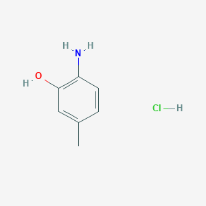 molecular formula C7H10ClNO B12960494 2-Amino-5-methylphenol hydrochloride 