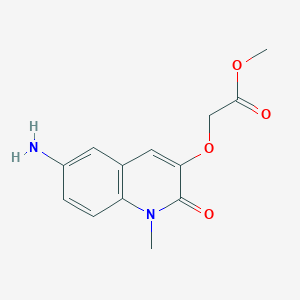 Methyl 2-((6-amino-1-methyl-2-oxo-1,2-dihydroquinolin-3-yl)oxy)acetate