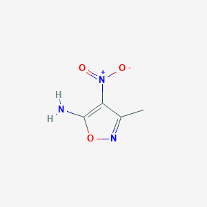 molecular formula C4H5N3O3 B1296053 3-甲基-4-硝基异恶唑-5-胺 CAS No. 41230-51-7