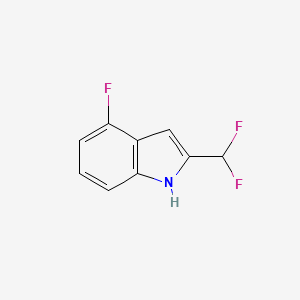 2-(Difluoromethyl)-4-fluoro-1H-indole