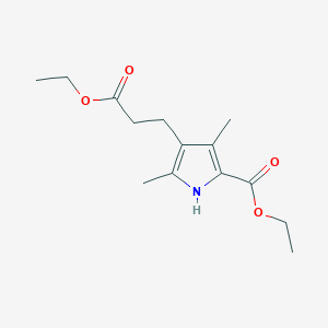 B1296056 Ethyl 2,4-dimethyl-5-(ethoxycarbonyl)-3-pyrrolepropionate CAS No. 54278-10-3