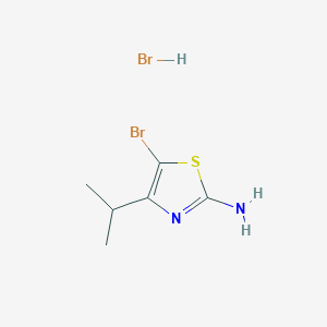 molecular formula C6H10Br2N2S B12960566 5-Bromo-4-isopropylthiazol-2-amine hydrobromide 