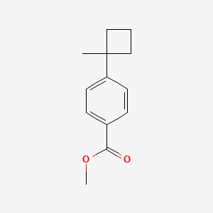 molecular formula C13H16O2 B12960616 Methyl 4-(1-methylcyclobutyl)benzoate 