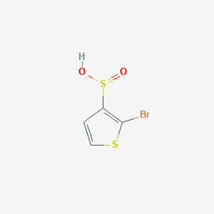 molecular formula C4H3BrO2S2 B12960631 2-Bromothiophene-3-sulfinic acid 