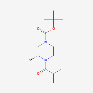 tert-Butyl (R)-4-isobutyryl-3-methylpiperazine-1-carboxylate