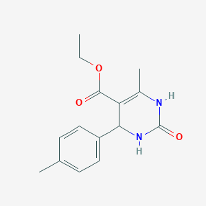 molecular formula C15H18N2O3 B1296067 6-甲基-4-(4-甲基苯基)-2-氧代-1,2,3,4-四氢-5-嘧啶甲酸乙酯 CAS No. 299949-24-9