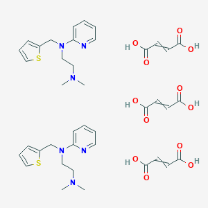 molecular formula C₁₈H₂₃N₃O₄S B129607 but-2-enedioic acid;N,N-dimethyl-N'-pyridin-2-yl-N'-(thiophen-2-ylmethyl)ethane-1,2-diamine CAS No. 33032-12-1