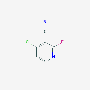 molecular formula C6H2ClFN2 B12960701 4-Chloro-2-fluoronicotinonitrile 