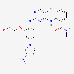 2-((5-Chloro-2-((2-(2-fluoroethoxy)-4-(3-(methylamino)pyrrolidin-1-yl)phenyl)amino)pyrimidin-4-yl)amino)-N-methylbenzamide