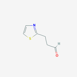 molecular formula C6H7NOS B12960732 2-Thiazolepropanal CAS No. 377083-67-5