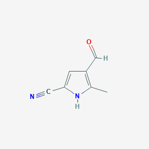 4-formyl-5-methyl-1H-pyrrole-2-carbonitrile