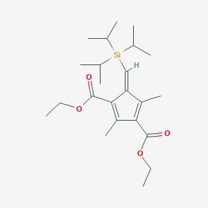 (Z)-Diethyl 2,4-dimethyl-5-((triisopropylsilyl)methylene)cyclopenta-1,3-diene-1,3-dicarboxylate