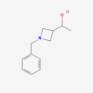 molecular formula C12H17NO B12960769 1-(1-Benzylazetidin-3-yl)ethan-1-ol 