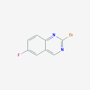 molecular formula C8H4BrFN2 B12960774 2-Bromo-6-fluoroquinazoline 